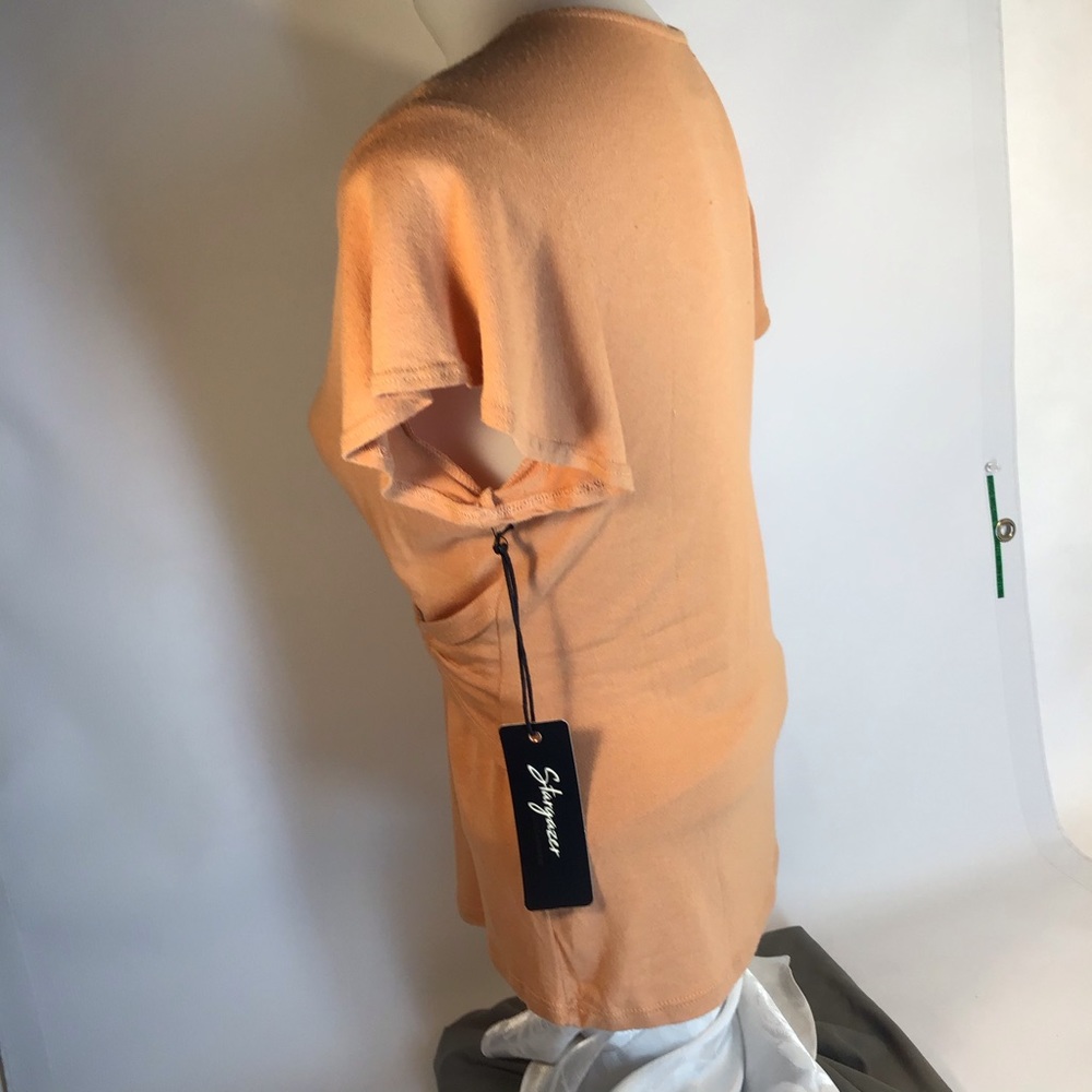 Stargazer brand wrap style top tan small &  medium - Picture 5 of 6